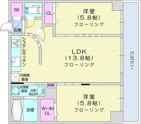 スペチアーレ伏見WESTの物件間取画像